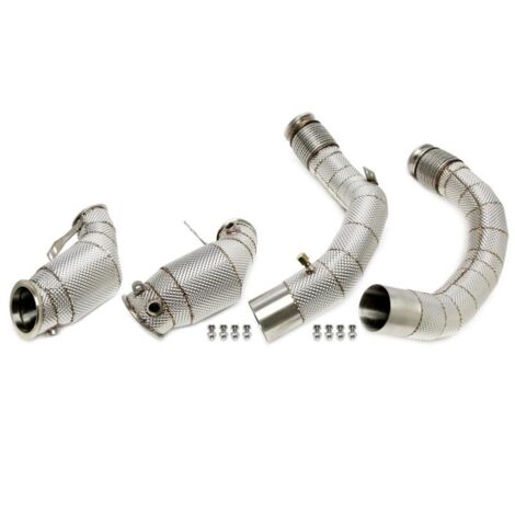 Downpipe Echappement Inox BMW X6 M F96 de 2020 a 2022-avec cata-41160245 (1/3)