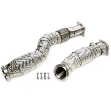 Downpipe Echappement Inox BMW Serie 2 M2 type G87 de 2022 a 2024- Avec Cata-41151229 (1/2)