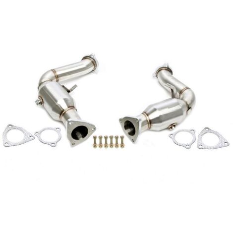 Downpipe Echappement Inox Audi A4 / S4 3.0TFSI Quattro B8 de 2008 a 2015 - Avec Cata-41137506