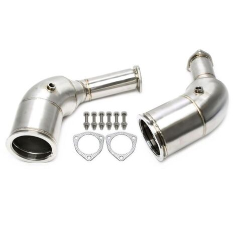Downpipe Echappement Inox Audi RS7 Sportback 4KA Hybrid Quattro de 2019 a 2021 - 600cv - Avec Cata-41137461
