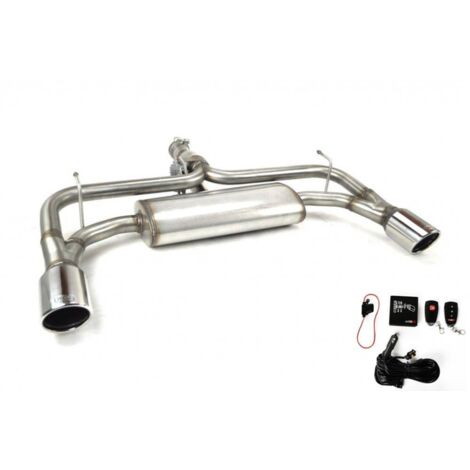 Duplex Echappement Ulter Alfa Giulietta 2.0JTDM de 2010 a 2016 100mm Inox Valves-34532307