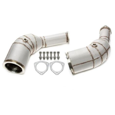 Downpipe Echappement Inox Audi RS6 Avant C8 Hybrid Quattro de 2019 a 2021 - 600cv-41137361