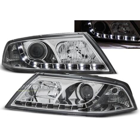 Paire de feux phares Skoda Octavia 2 04-08 xenon Daylight led chrome-27361815 (1/2)
