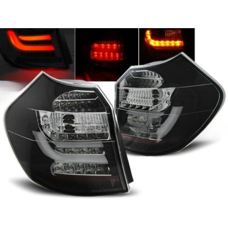 Paire de feux arriere BMW serie 1 E81/E87 de 2004 a 08/2007 LED BAR noir
