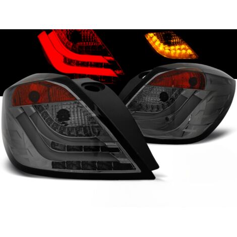 Paire de feux arriere Opel Astra H GTC de 2004 a 2009 led Bar fume (1/5)