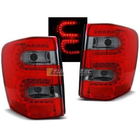 Paire feux arriere Jeep Grand Cherokee 99-05 LED rouge fume (1/2)
