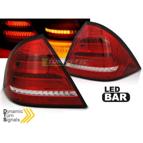 Paire de feux arriere Mercedes classe C W203 00-04 FULL LED rouge blanc (1/4)