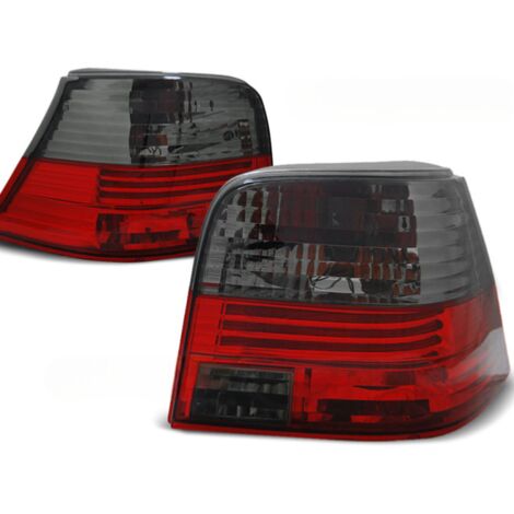 Paire de feux arriere VW Golf 4 de 09/1997 a 09/2003 rouge fume-27336412 (1/2)