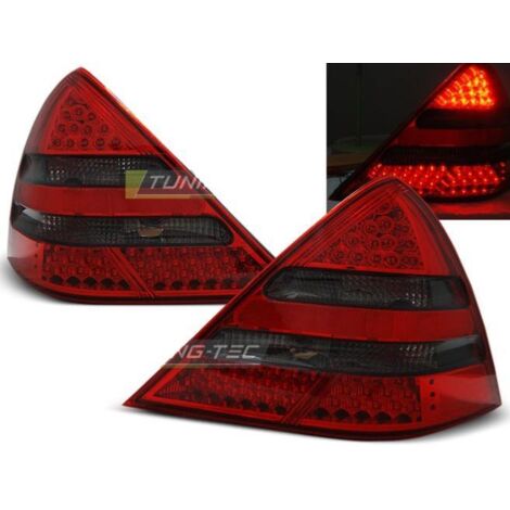 Paire de feux arriere Mercedes SLK R170 96-04 LED rouge fume (1/2)