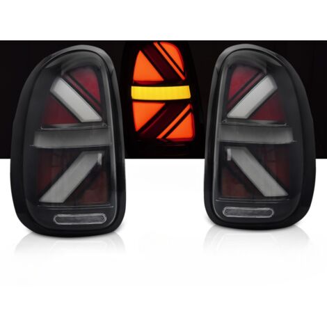 Paire de feux arriere Mini Cooper R60 de 2010 a 2016 FULL LED BAR Fume (1/4)
