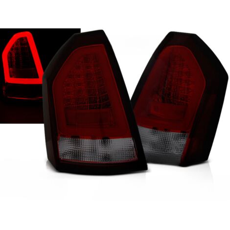 Paire de feux arriere Chrysler 300C de 2005 a 2008 LED BAR rouge fume (1/3)