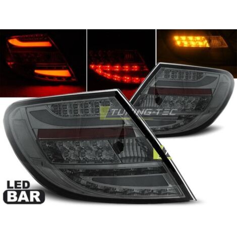 Paire feux arriere Mercedes classe C W204 07-10 LED BAR fume (1/2)