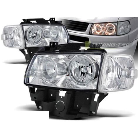 Paire de feux phares VW T4 Bus 96-03 angel eyes chrome-27362062 (1/2)