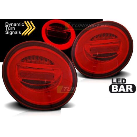 Paire feux arriere VW New Beetle 98-05 Full LED Rouge