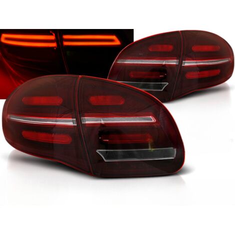 Paire de feux arriere Porsche Cayenne de 2010 a 2015 FULL LED Rouge Blanc