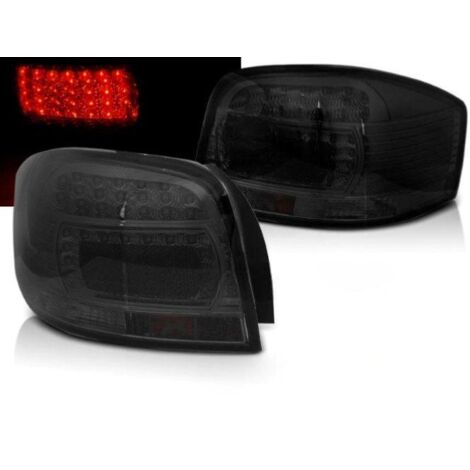 Paire de feux arriere Audi A3 8P de 05/2003 a 2008 LED fume