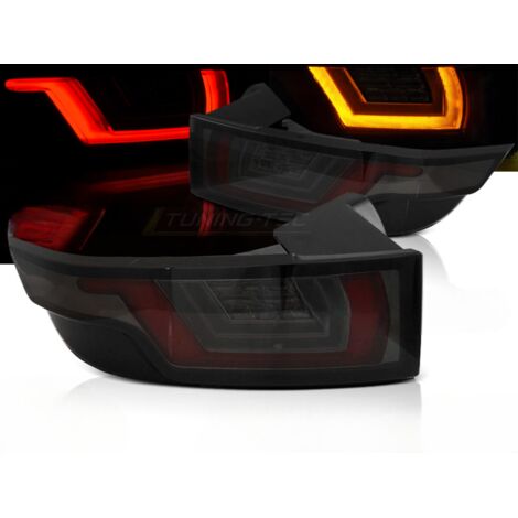 Paire de feux arriere Range Rover Evoque de 2011 a 2018 FULL LED Rouge Noir Fume