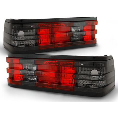 Paire de feux arriere Mercedes W201 / 190 de 1982 a 1993 rouge fume-27336000