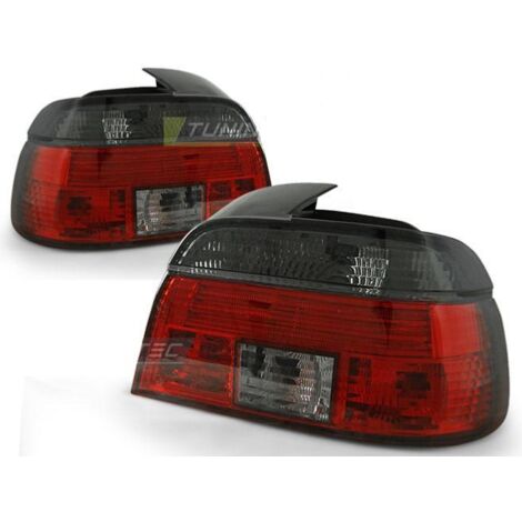 Paire de feux arriere BMW serie 5 E39 Berline 95-00 rouge fume-27335767