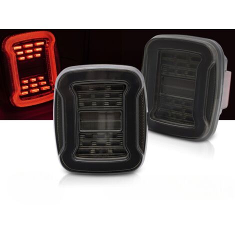 Paire feux arriere Jeep Wrangler 91-06 FULL LED Dyn Fume (1/5)