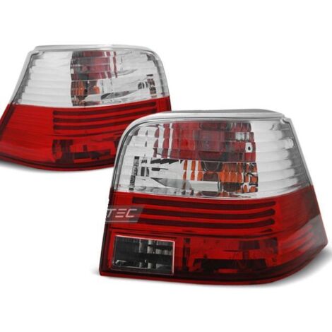 Paire de feux arriere VW Golf 4 97-03 rouge blanc-27336411