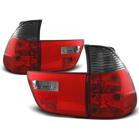 Paire de feux arriere BMW X5 E53 de 1999 a 2006 rouge fume-27335821 (1/2)