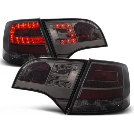 Paire de feux arriere Audi A4 B7 break de 11/2004 a 03/2008 LED fume (1/2)