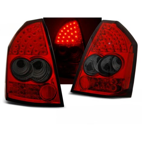 Paire de feux arriere Chrysler 300C de 2005 a 2008 LED rouge fume (1/5)