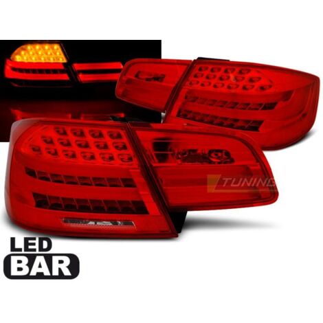 Paire de feux arriere BMW serie 3 E92 Coupe 06-10 LED BAR rouge blanc