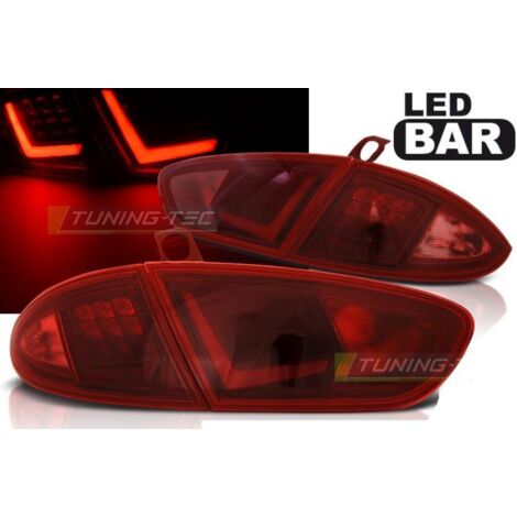 Paire de feux arriere Seat Leon 09-12 LED BAR rouge