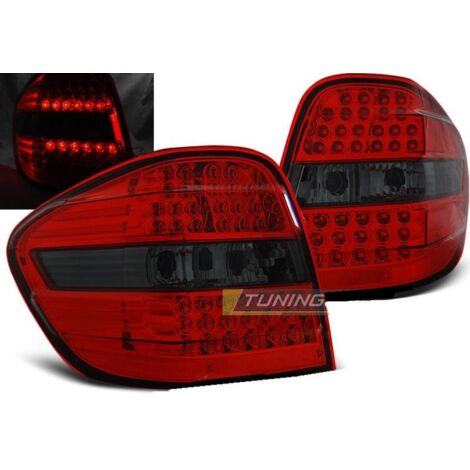 Paire de feux arriere Mercedes Classe M W164 05-08 LED rouge fume (1/3)