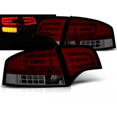 Paire feux arriere Audi A4 B7 berline de 2004 a 2008 LED rouge fume