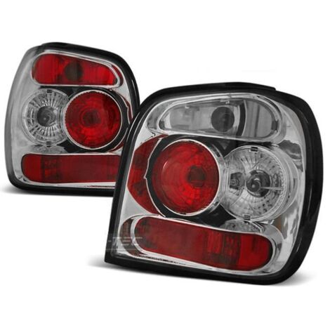 Paire de feux arriere VW Polo 6N2 99-01 chrome-27336496 (1/2)