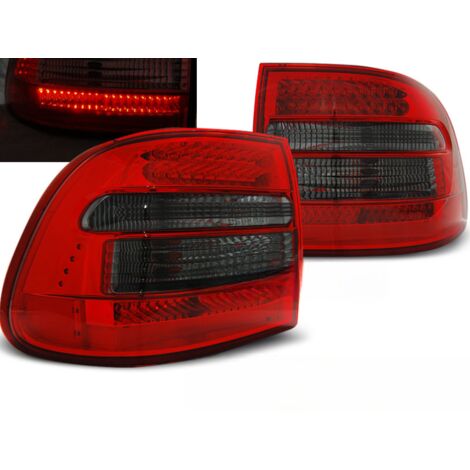 Paire de feux arriere Porsche Cayenne de 2002 a 2006 LED rouge fume