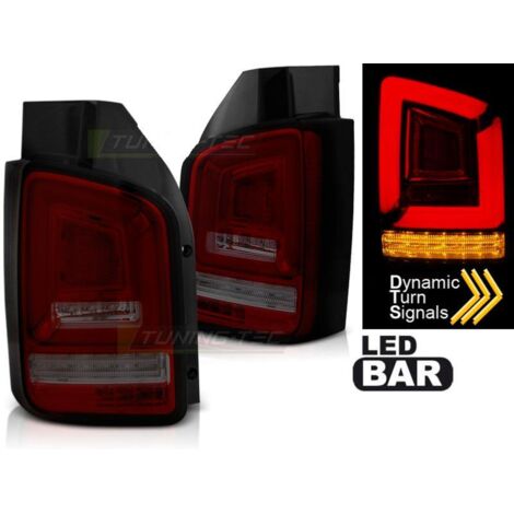 Paire de feux VW T5 03-09 Full LED RougeFume (1/5)