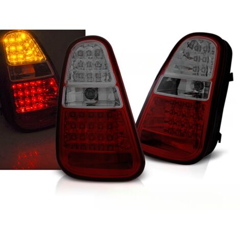 Paire de feux arriere Mini Cooper R50-R52-R53 de 2004 a 2006 LED Rouge Fume (1/3)