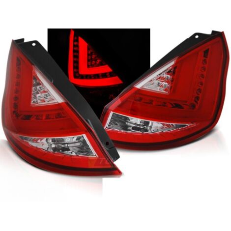 Paire de feux arriere Ford Fiesta MK7 08-12 LED BAR rouge blanc (1/5)