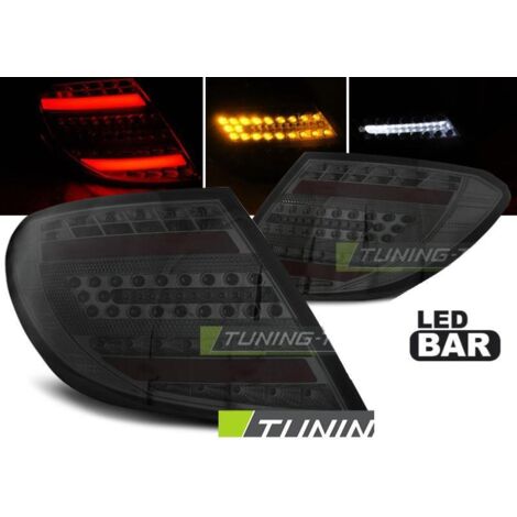 Paire de feux arriere Mercedes classe C W204 07-10 FULL LED fume (1/3)