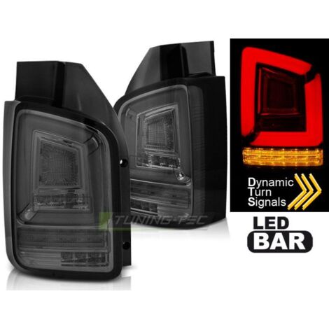 Paire de feux VW T5 10-15 FULL LED Fume (1/5)