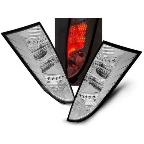 Paire de feux arriere Ford Focus 1 98-04 LED chrome (1/2)
