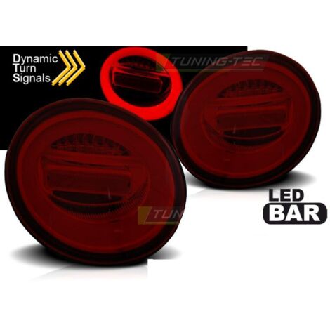 Paire feux arriere VW New Beetle 98-05 Full LED Rouge Fume