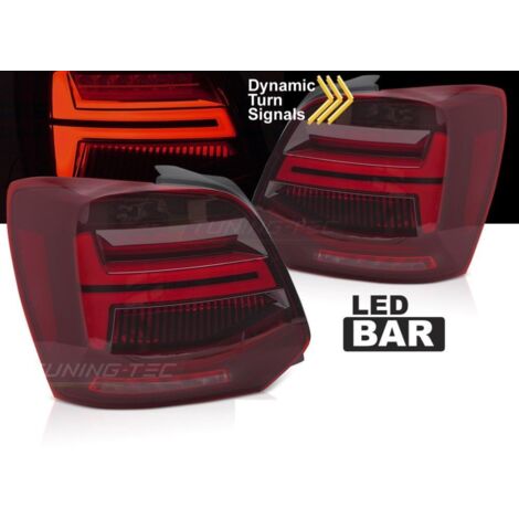 Paire de feux arriere VW Polo 5 09-17 FULL LED Dyn Rouge (1/4)