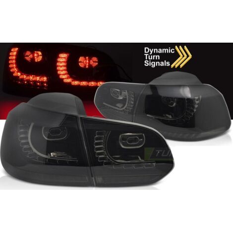 Paire de feux arriere VW Golf 6 08-13 FULL LED DYN Fume