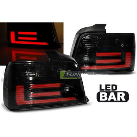 Paire de feux arriere BMW serie 3 E36 Berline 90-99 LED BAR fume (1/4)