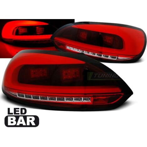 Paire de feux arriere VW Scirocco 3 08-14 LED BAR rouge blanc (1/5)