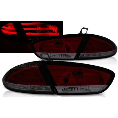 Paire de feux arriere Seat Leon 09-12 LED rouge fume