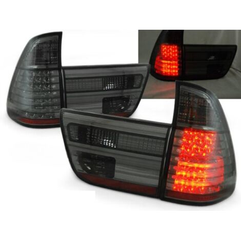 Paire de feux arriere BMW X5 E53 de 1999 a 2003 LED fume (1/2)