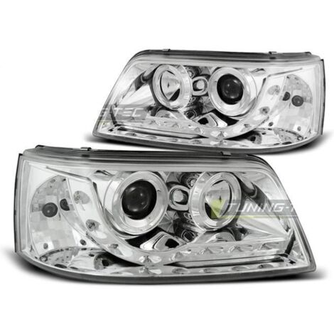 Paire de feux phares VW T5 03-09 Daylight led chrome-27362070