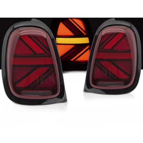 Paire de feux arriere Mini Cooper F55-F56-F57 de 2014 a 2017 Rouge - FULL Led (1/5)