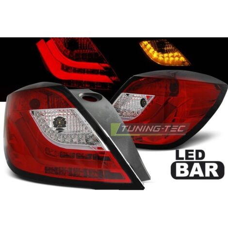 Paire de feux arriere Opel Astra H GTC 04-09 led Bar rouge blanc